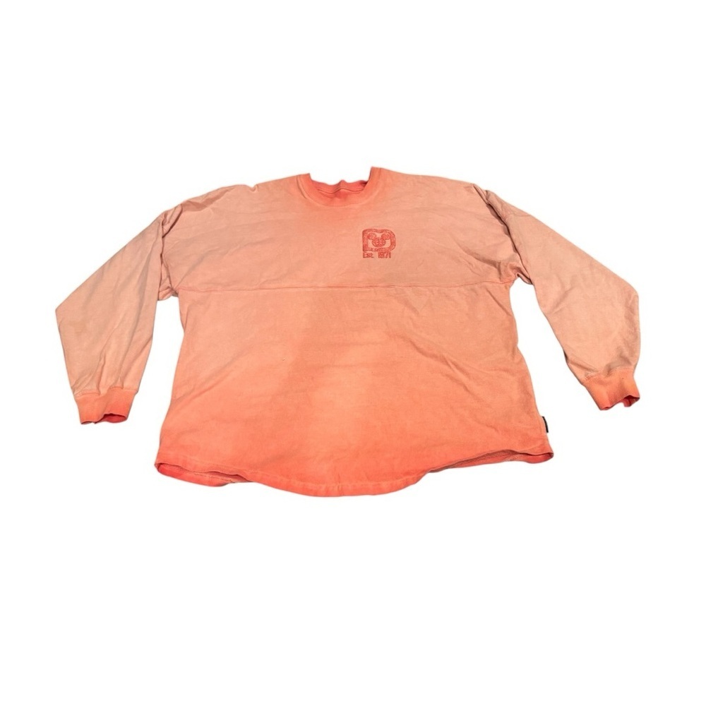 Walt Disney World Official Ombré Pink Glitter Size M 100% Cotton Spirit Jersey - Picture 2 of 9